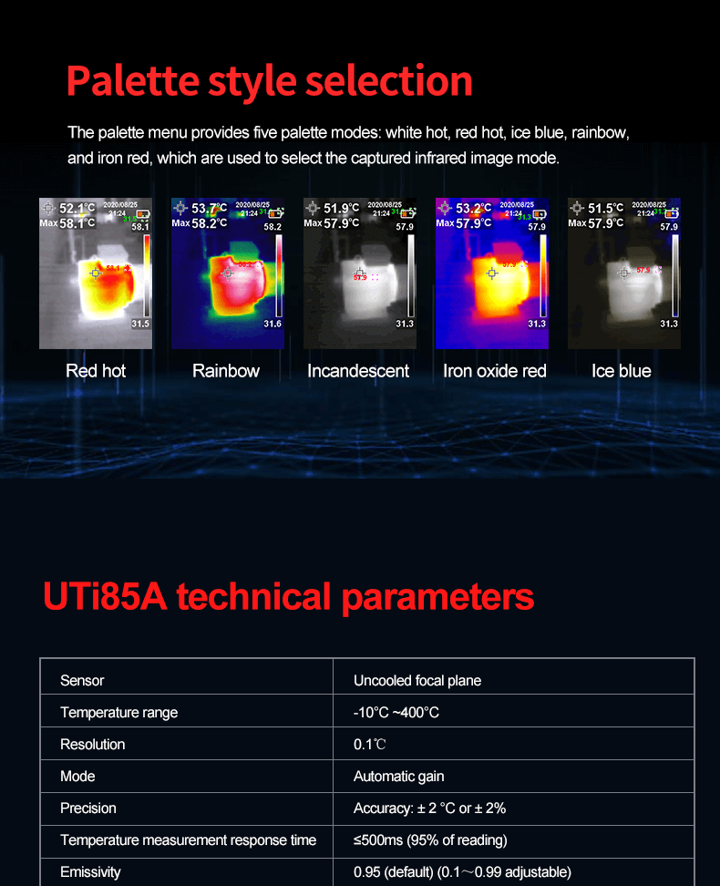 UTi85H+ Thermal Imaging Camera (Free Shipping by Express from China)