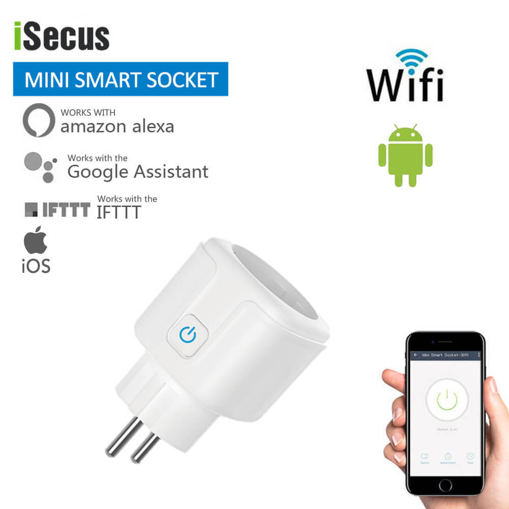 Smart Plug WiFi Socket EU 16A Power Monitor Timing Function Tuya