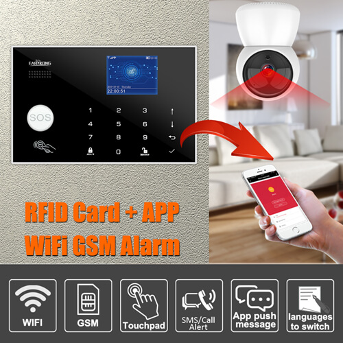 ALARMA WIFI GSM TOUCH GSM 2G Y WIFI CON APP TUYA SMART