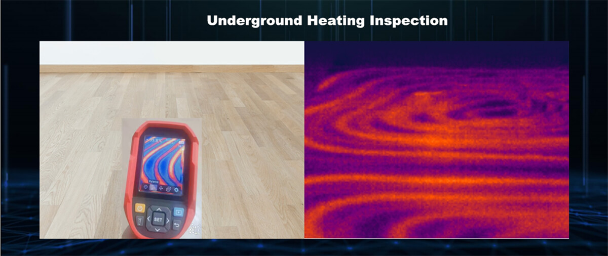 UTi260B Thermal Imaging Camera Application- 1-Underground Heating Inspection