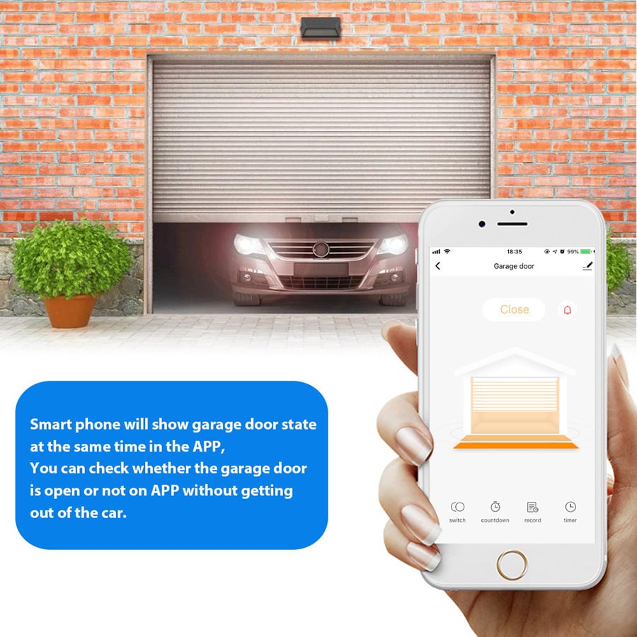 Smart WiFi Garage Control from iSecus-P2