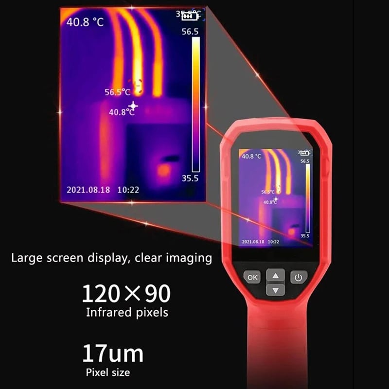 Water Leakage Detection of Infrared Thermal Imaging Camera HT-19 High  Precision and High Resolution Floor Heating Leak Detector