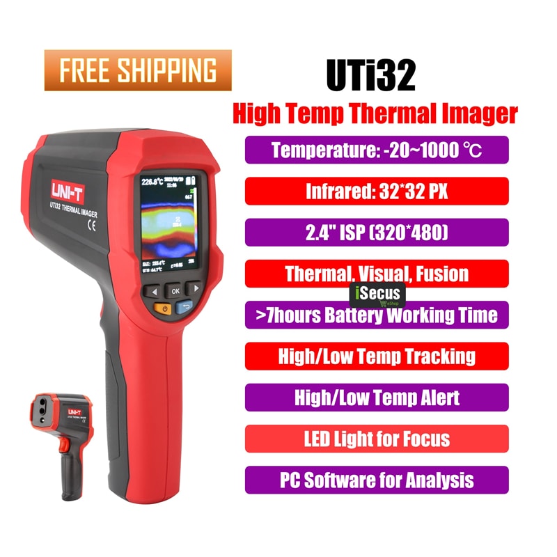 UTi32 Thermal Imager Camera with -20 to 1000 high temperature