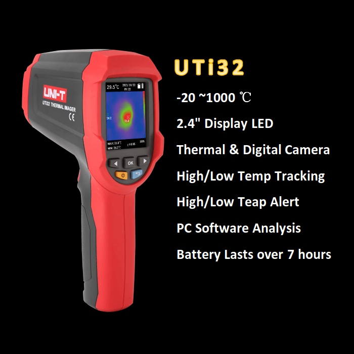 UTi32 Thermal Camera Handheld Thermal Imager from iSecus
