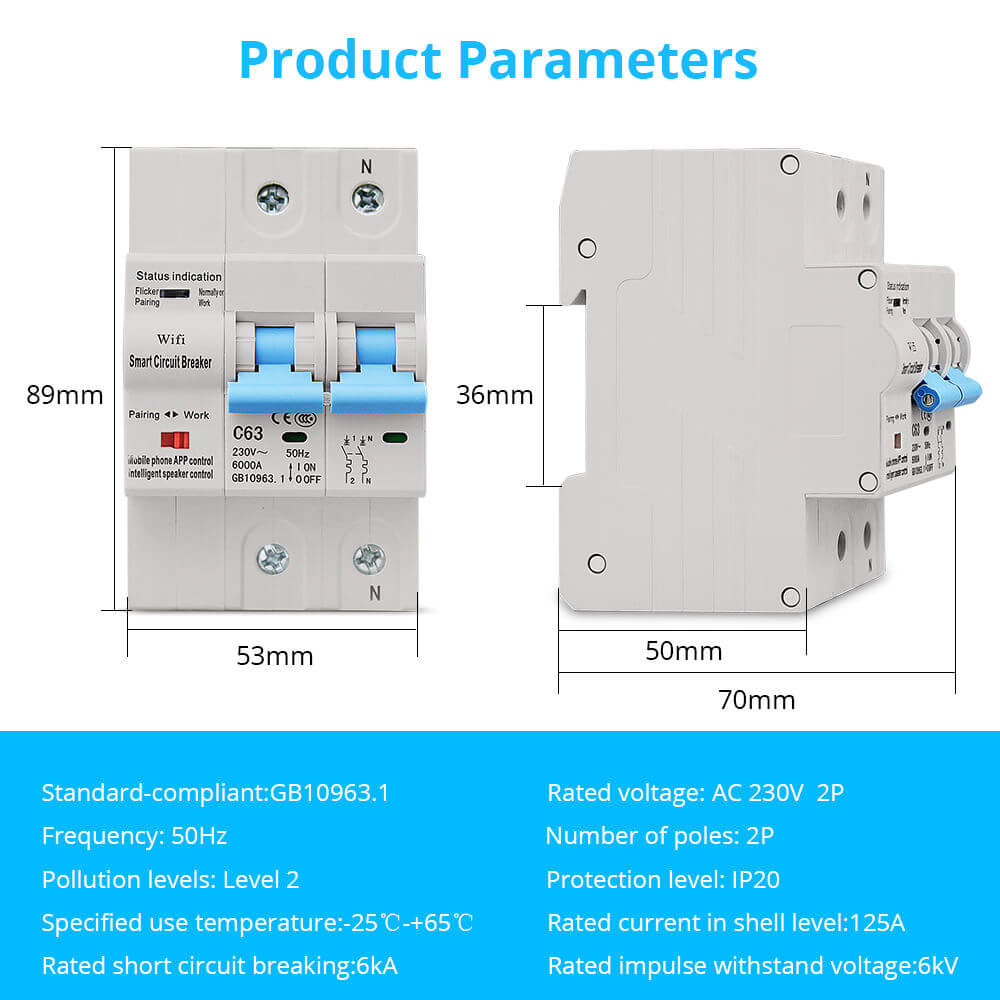 Smart WiFi Circuit Breaker-P6