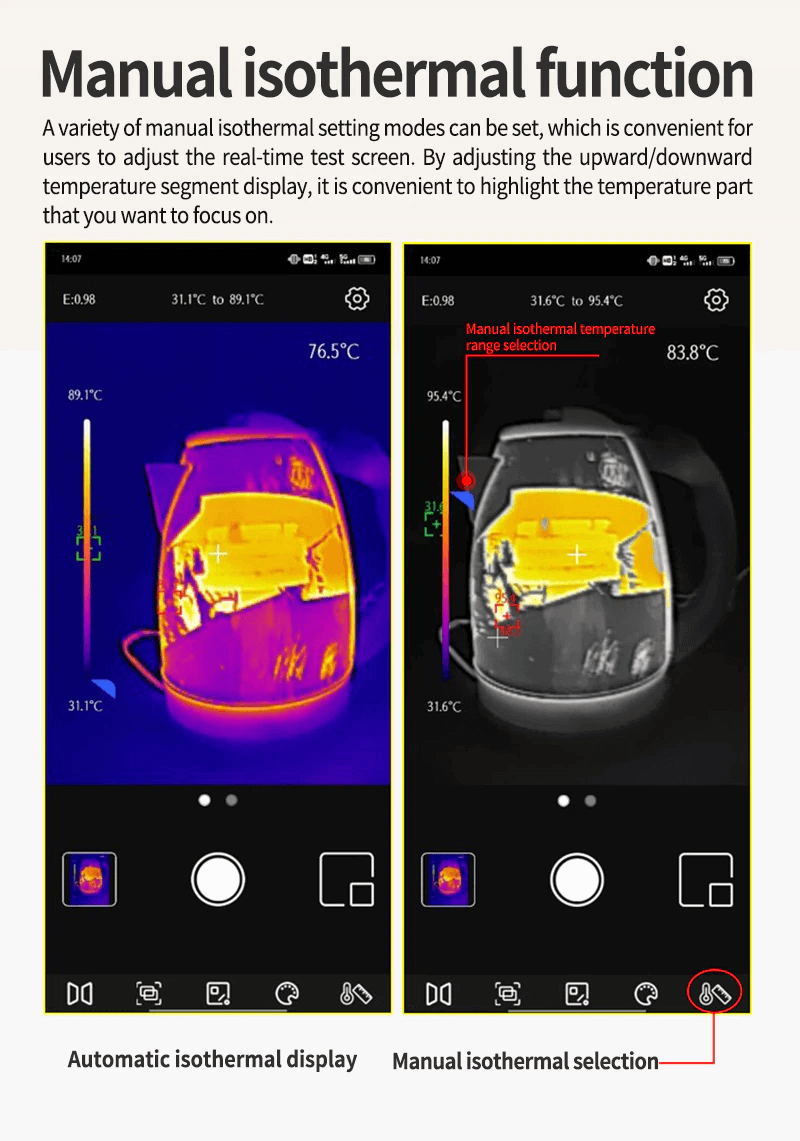 UTi720M UTi721 Mobilephone Thermal Camera from iSecus-P11