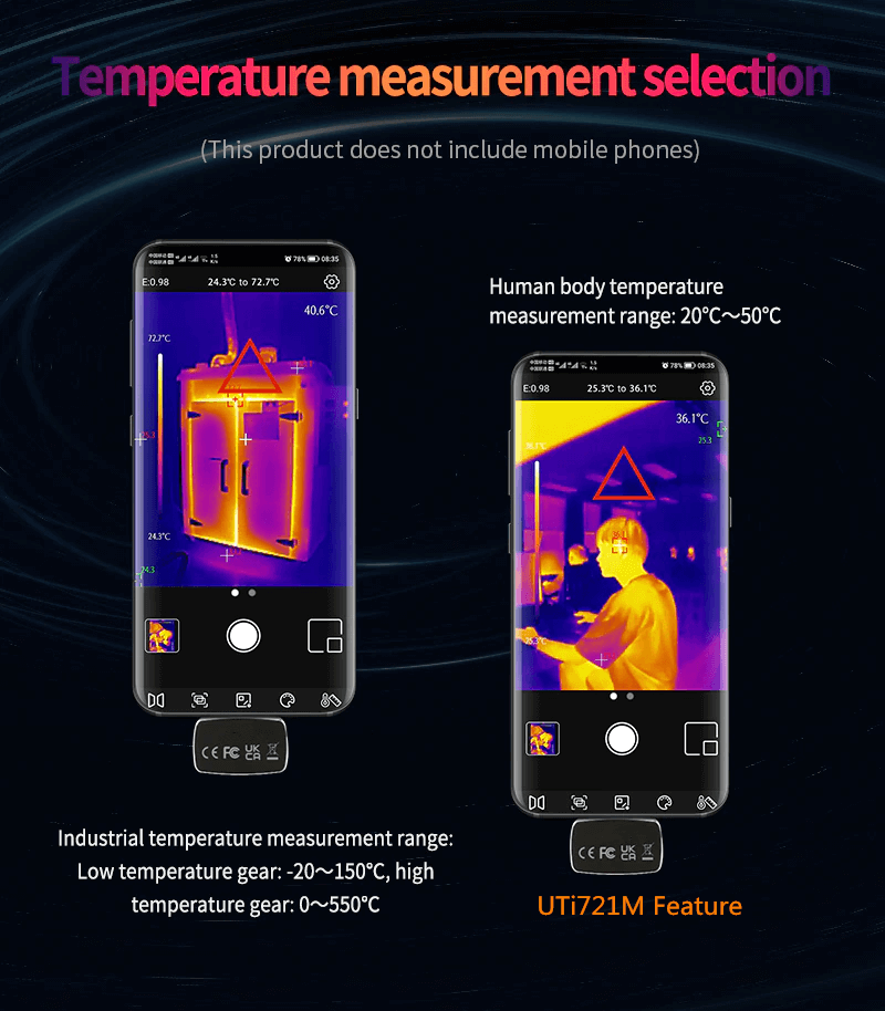 UTi720M UTi721 Mobilephone Thermal Camera from iSecus-P3