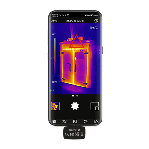 UTi721M Smartphone Thermal Camera-256X192-P6